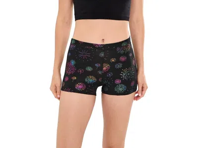 Meundies Feel Free Boyshorts Women's Underwear Confetti Sky: Xs In Black