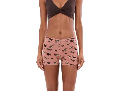 Meundies Feel Free Boyshorts Women's Underwear Frisky Business: Xs In Pink