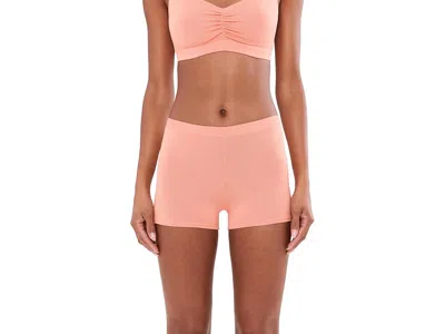 Meundies Feel Free Boyshorts Women's Underwear Lobster Bisque: Sm In Pink