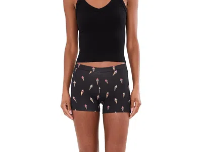 Meundies Feel Free Boyshorts Women's Underwear Love Is Sweet: Xl In Black