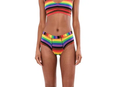 Meundies Feel Free Cheeky Brief Women's Lingerie Pride: Sm In Multi