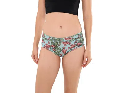 Meundies Feel Free Hipster Women's Lingerie Peonies: Xl In Multi
