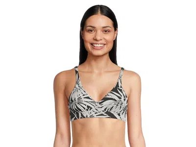 Meundies Feel Free Longline Bralette Women's Bra Cool Tropics: Sm In Multi