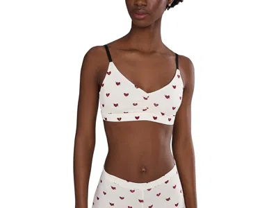 Meundies Feel Free Ruched Bralette In White
