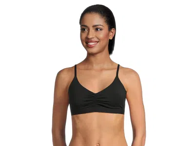 Meundies Feel Free Ruched Bralette In Black