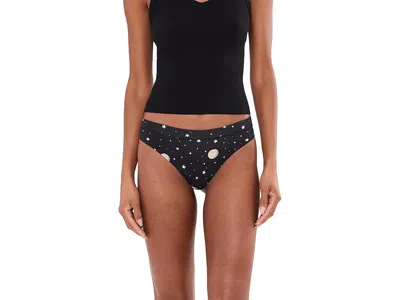 Meundies Feel Free Thong Women's Lingerie Gravity: Xs In Black