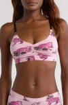 Meundies Feelfree Bra In Pink