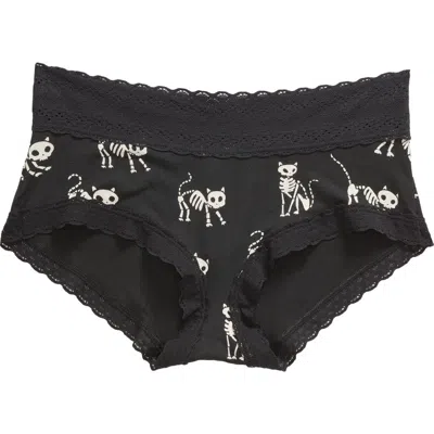 Meundies Feelfree Hipster Briefs In Skelecat