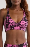 Meundies Feelfree Longline Bralette In Pink