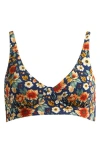 Meundies Feelfree Longline Bralette In Multi
