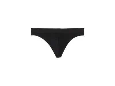 Meundies Pouch Front Thong In Black