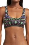 Meundies Print Bralette In Magic Spell