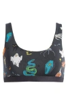 Meundies Print Bralette In Magic Spell