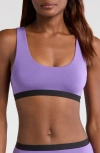Meundies Print Bralette In Purple