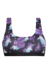 Meundies Print Bralette In Purple