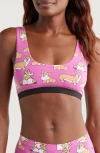 Meundies Print Bralette In Sploot