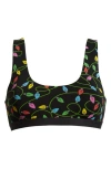 Meundies Print Bralette In String Lights