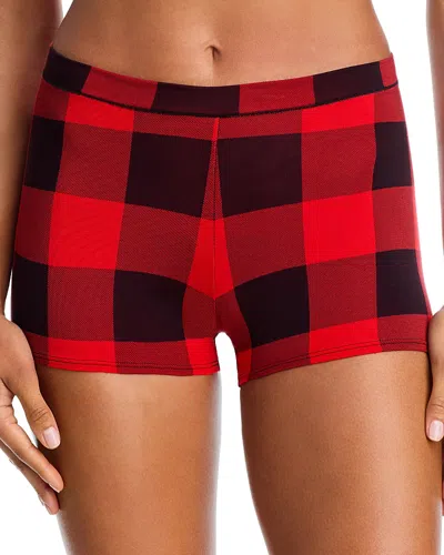 Meundies Ultramodal Feelfree Boyshorts In Red