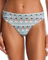 Meundies Ultramodal Feelfree Thong In Blue