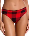 Meundies Ultramodal Feelfree Thong In Red
