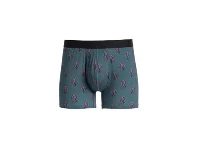 Meundies Ultramodaltm Core Boxer Briefs Men's Underwear Bigfoot Energy: Lg, Elastane/modal/synthetic In Blue