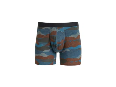 Meundies Ultramodaltm Core Boxer Briefs Men's Underwear On The Range: Lg, Elastane/modal/synthetic In Multi