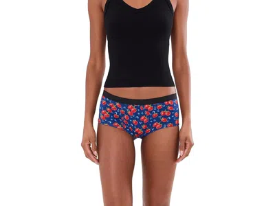 Meundies Ultramodaltm Core Cheeky Briefs Women's Underwear Summer Berries: Md In Blue