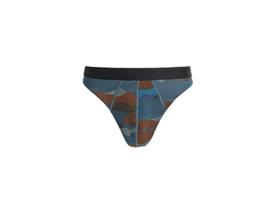 Meundies Ultramodaltm Core Pouch Front Thong Men's Underwear On The Range: Sm In Multi