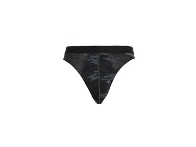 Meundies Ultramodaltm Core Pouch Front Thong Men's Underwear Undercover 2.0: Lg In Black