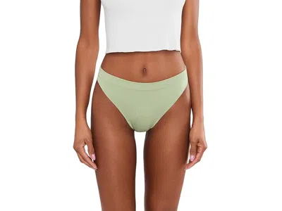 Meundies Ultramodaltm Feel Free High Leg Bikini In Green