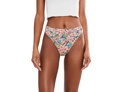 Meundies Ultramodaltm Feel Free High Leg Bikini In Pink