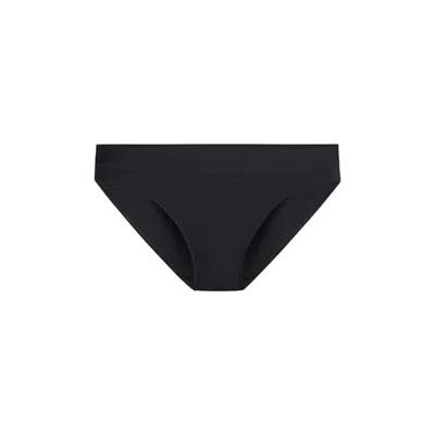 Meundies Women's  Feel Free Bikini Black Soft Modal Stretch Underwear Gbo674 In Blue
