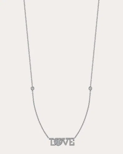 Mevaris Women's Love Pendant Necklace In Metallic