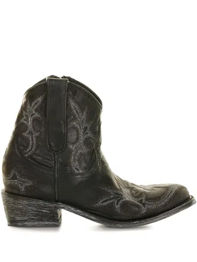 MEXICANA 40MM EMBROIDERED LEATHER COWBOY BOOTS