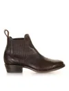 Mexicana Cowboy Style Round Toe Ankle Boot In Brown