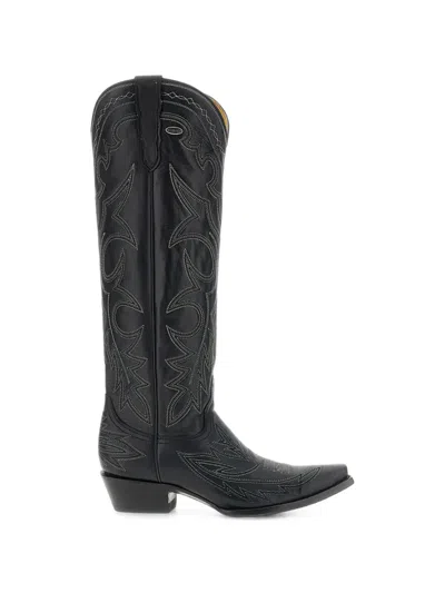 Mexicana Fantasia 17 Embroidered Leather Boots In Multi