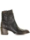 Mexicana Zip-fastening Leather Ankle Boots In Animal Print