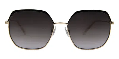 Mexx 6608 100 Women's Sunglasses Gold Size 55 In Brown