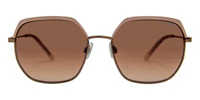 Mexx 6608 300 Women's Sunglasses Brown Size 55
