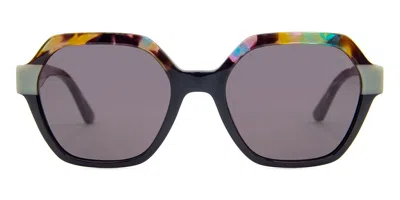 Mexx 6609 100 Women's Sunglasses Black Size 54 In Multi