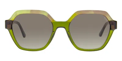 Mexx 6609 200 Women's Sunglasses Green Size 54