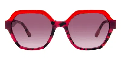 Mexx 6609 300 Women's Sunglasses Red Size 54