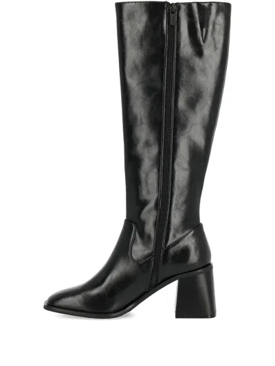Mexx 70mm Maya Block-heel Knee-high Boots In Black