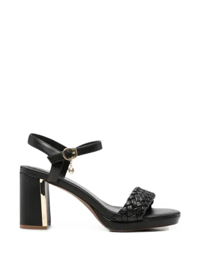 Mexx Braided-detail Buckle-fastening Sandals In 黑色