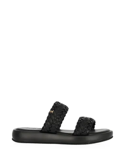 Mexx Braided-strap Sandals In Black