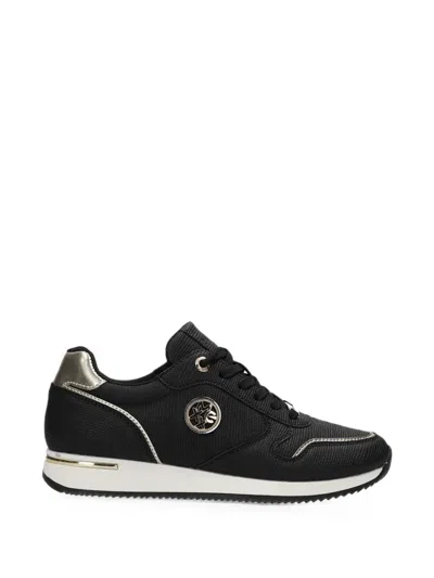 Mexx Eke Caia Logo-plaque Panelled Sneakers In Black