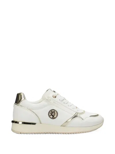 Mexx Eke Caia Metallic-trim Sneakers In White