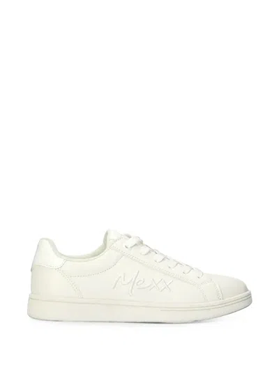 Mexx Embroidered Logo Sneakers In White