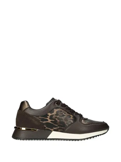 Mexx Fleur Ellen Leopard-print Panelled Sneakers In Multi