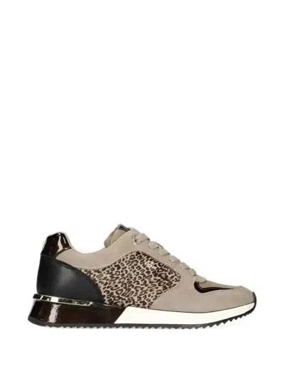Mexx Fleur Ellen Leopard-print Panelled Sneakers In Multi